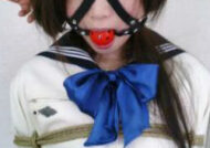 緊縛ボールギャグでよだれ洪水